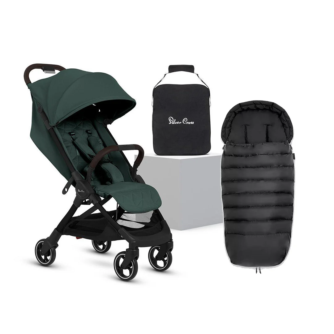 Silver Cross Clic 2 Compact Stroller - Conifer - Image 10