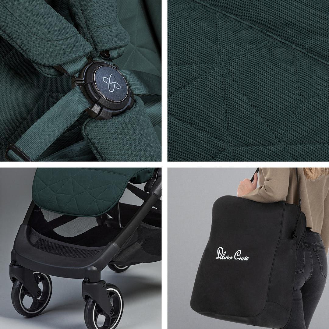 Silver Cross Clic 2 Compact Stroller - Conifer - Image 4