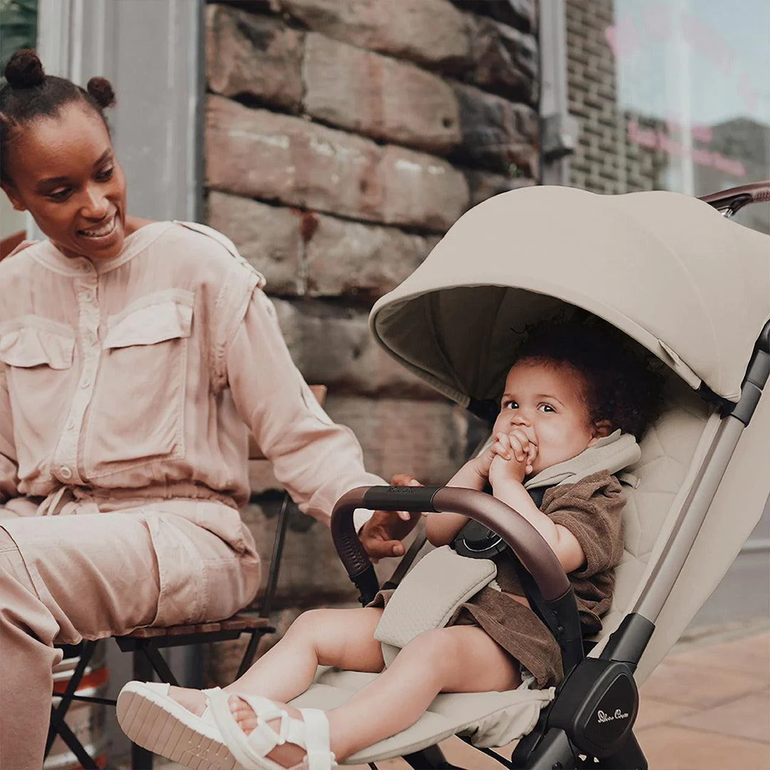 Silver Cross Clic 2 Compact Stroller - Latte - Image 3
