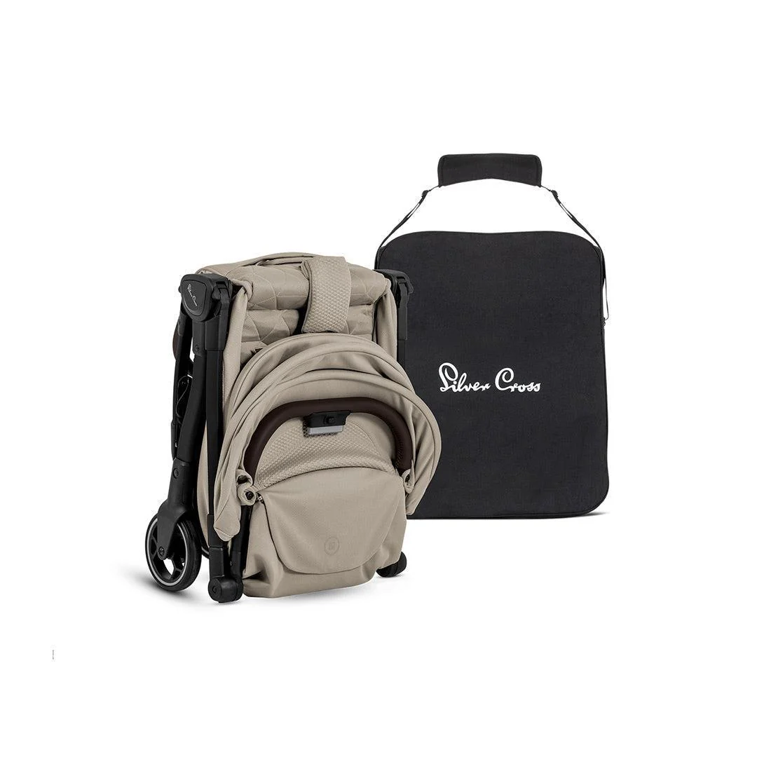 Silver Cross Clic 2 Compact Stroller - Latte - Image 9
