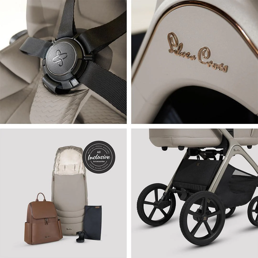 Silver Cross Cove Pushchair Accessory Bundle - Champagne - Image 6