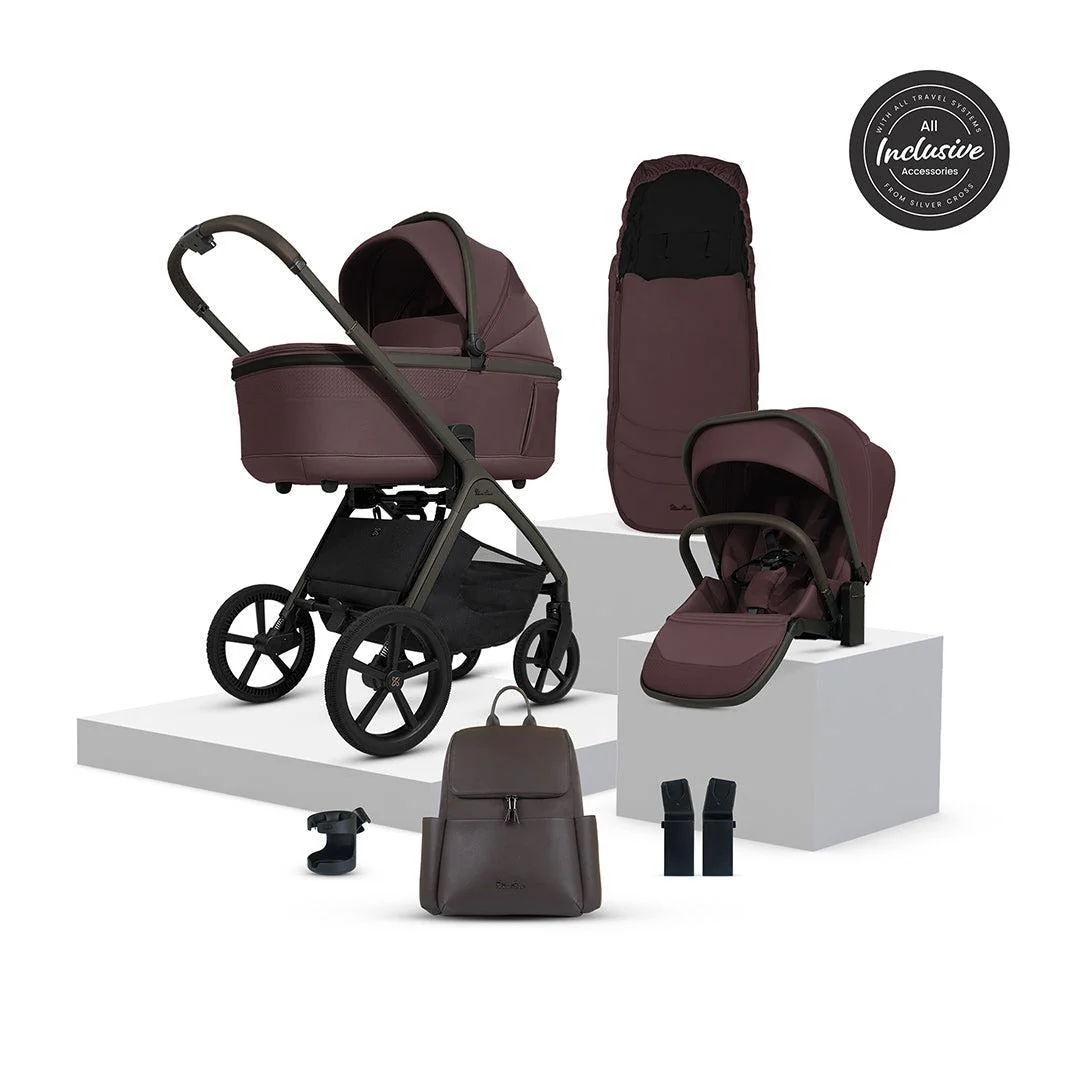 Silver Cross Cove Pushchair Accessory Bundle - Damson - Image 12