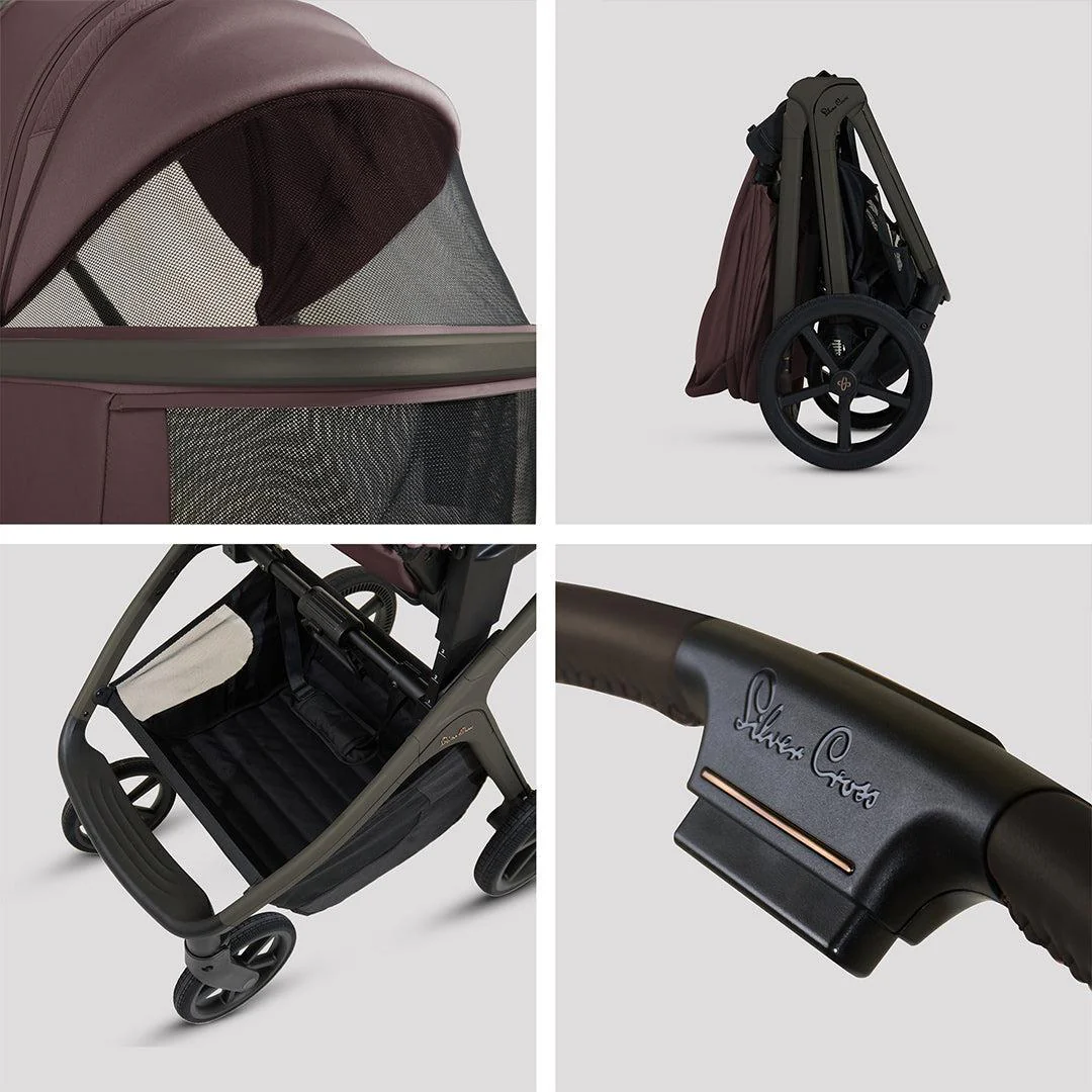 Silver Cross Cove Pushchair Accessory Bundle - Damson - Image 7