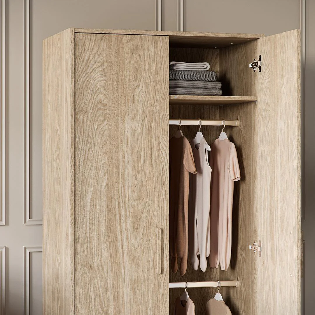 Silver Cross Geneva Wardrobe - Oak - Image 4