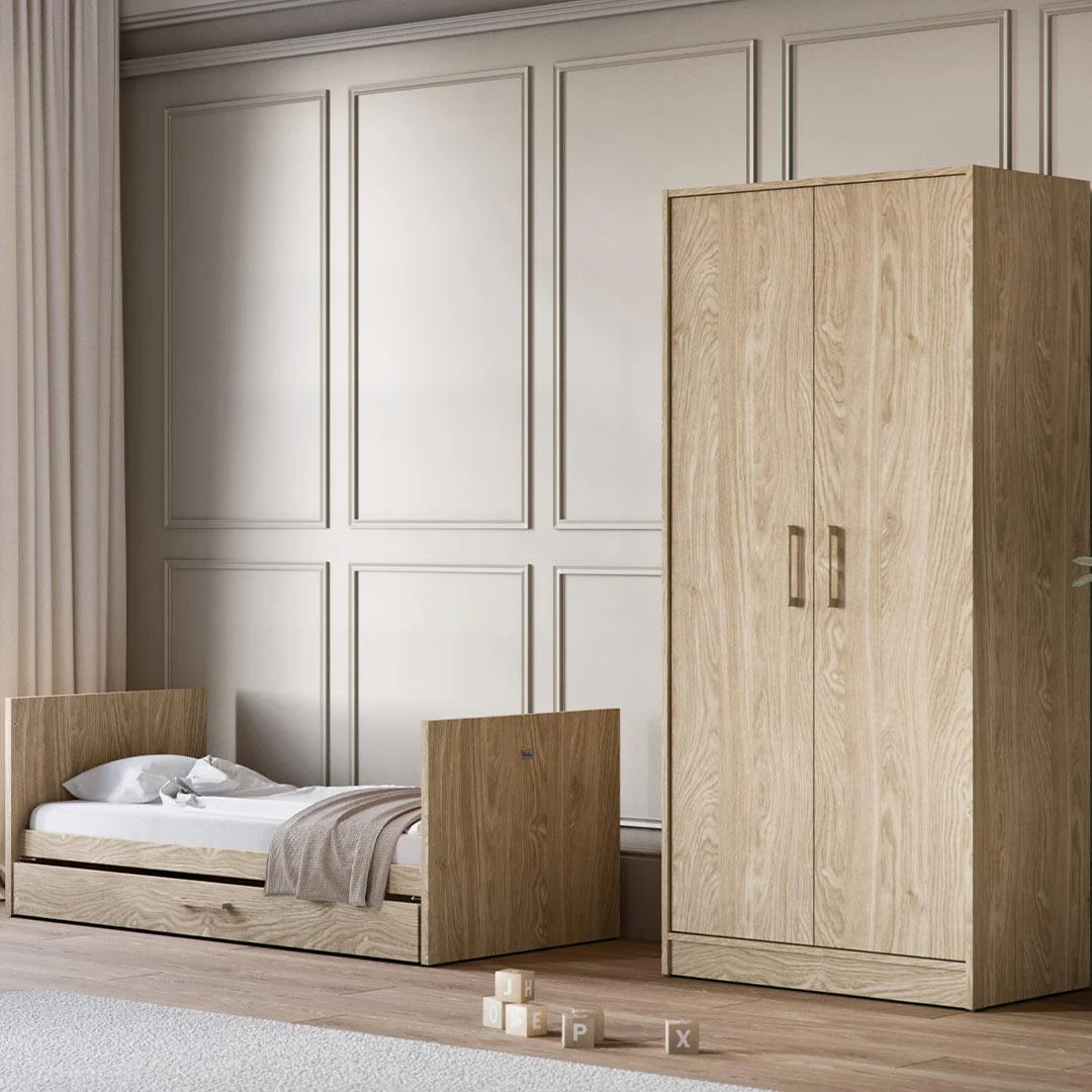 Silver Cross Geneva Wardrobe - Oak - Image 5