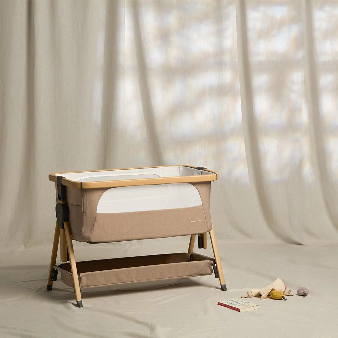 Silver Cross Lunar Bedside Crib - Oatmeal - Image 2