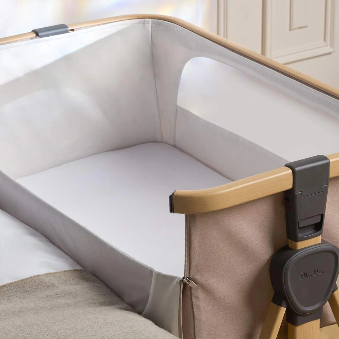 Silver Cross Lunar Bedside Crib - Oatmeal - Image 8