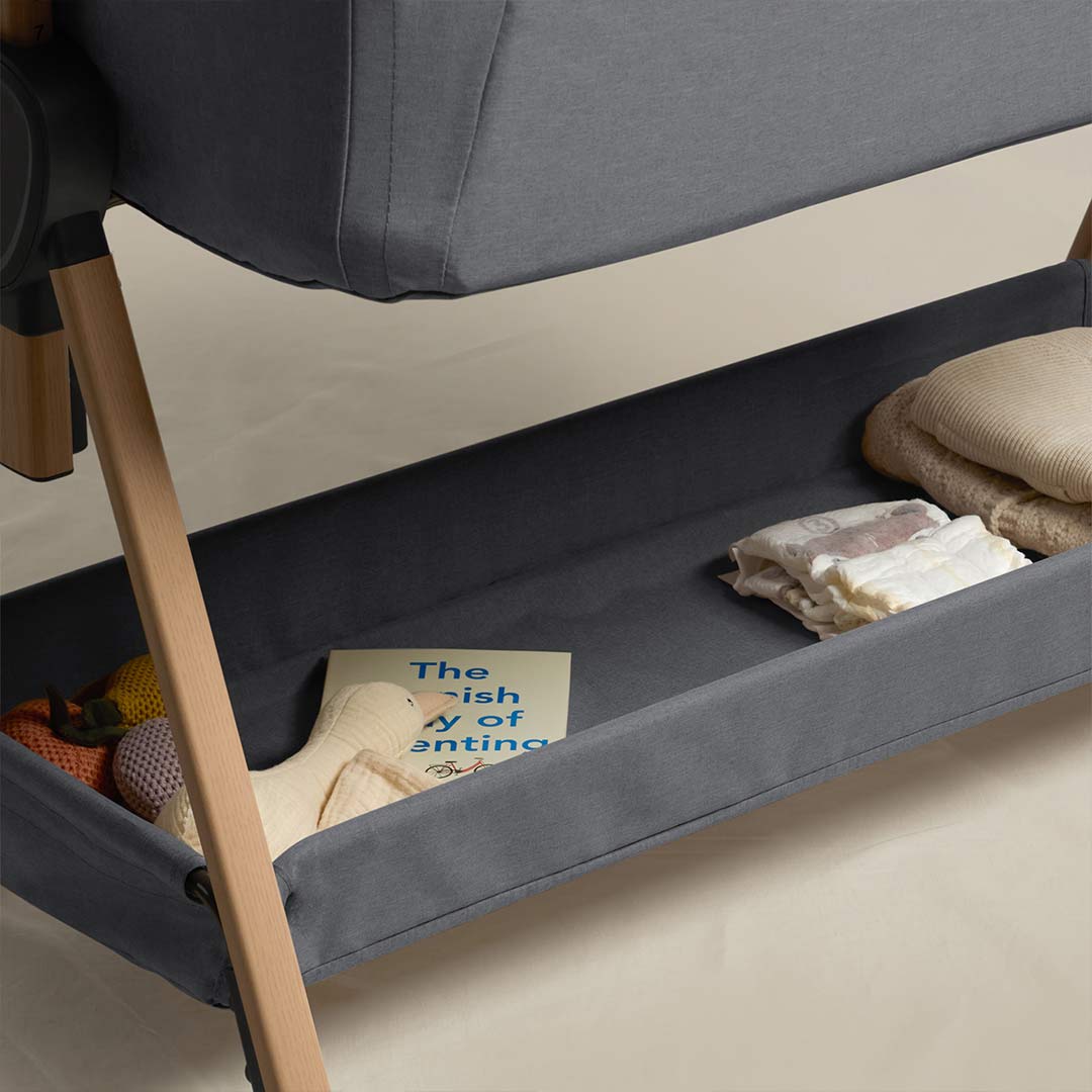 Silver Cross Lunar Bedside Crib - Whisper Grey - Image 5