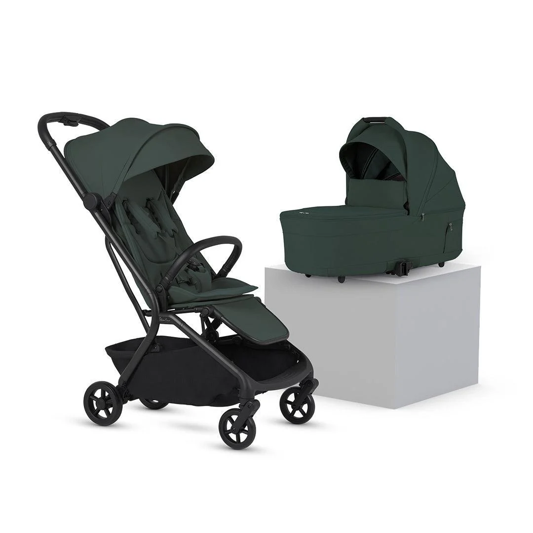 Silver Cross Nia Stroller & Carrycot - Conifer