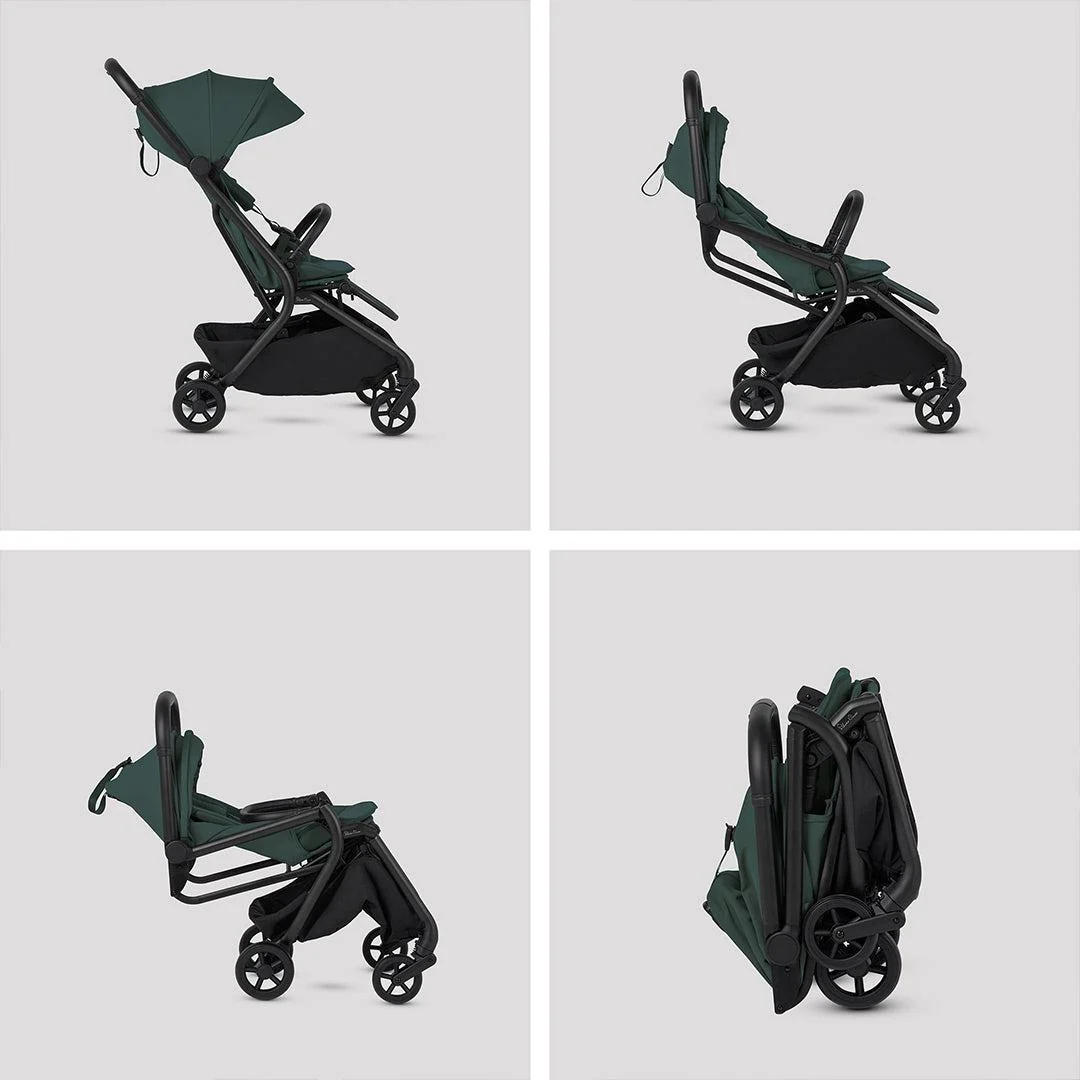 Silver Cross Nia Stroller & Carrycot - Conifer - Image 16