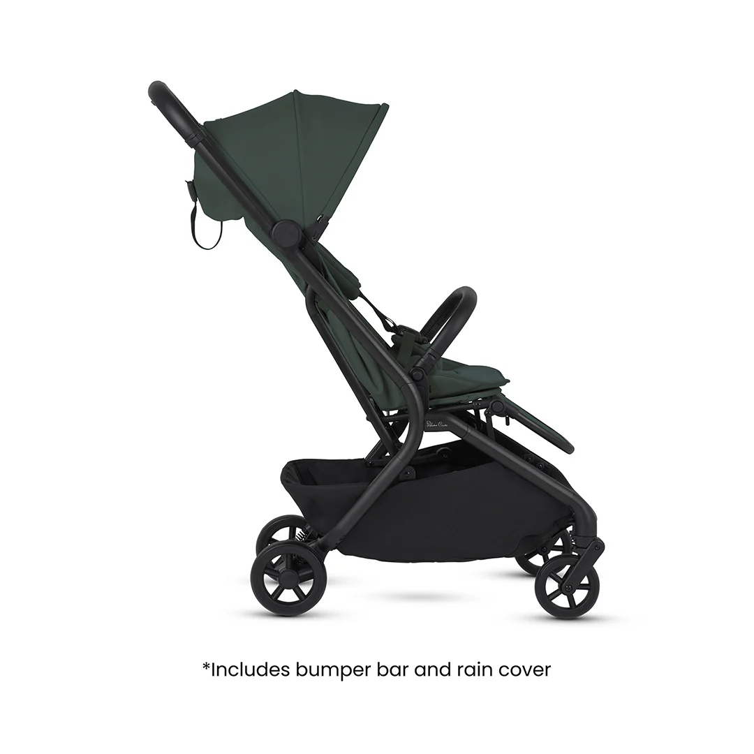 Silver Cross Nia Stroller & Carrycot - Conifer - Image 17