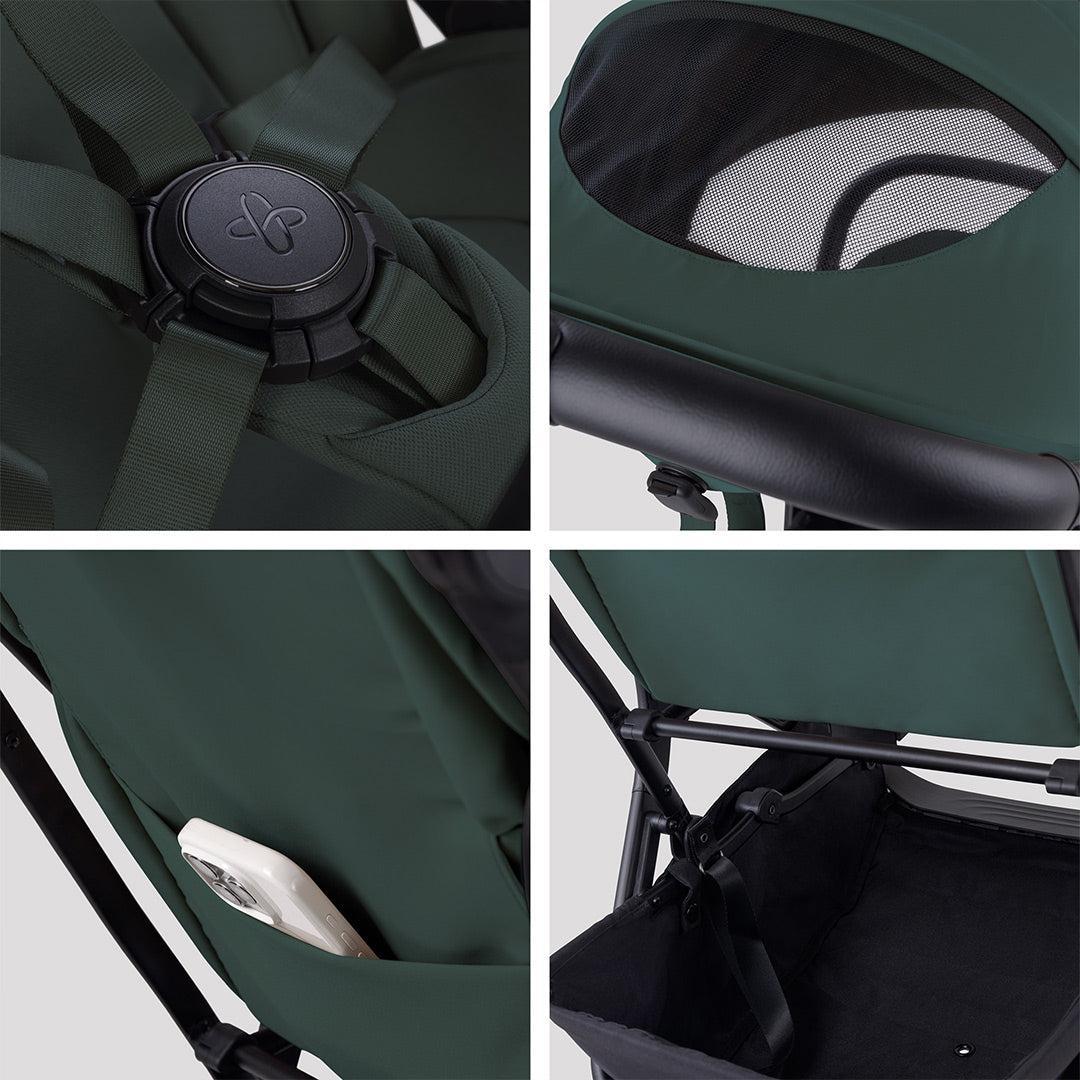 Silver Cross Nia Stroller & Carrycot - Conifer - Image 20