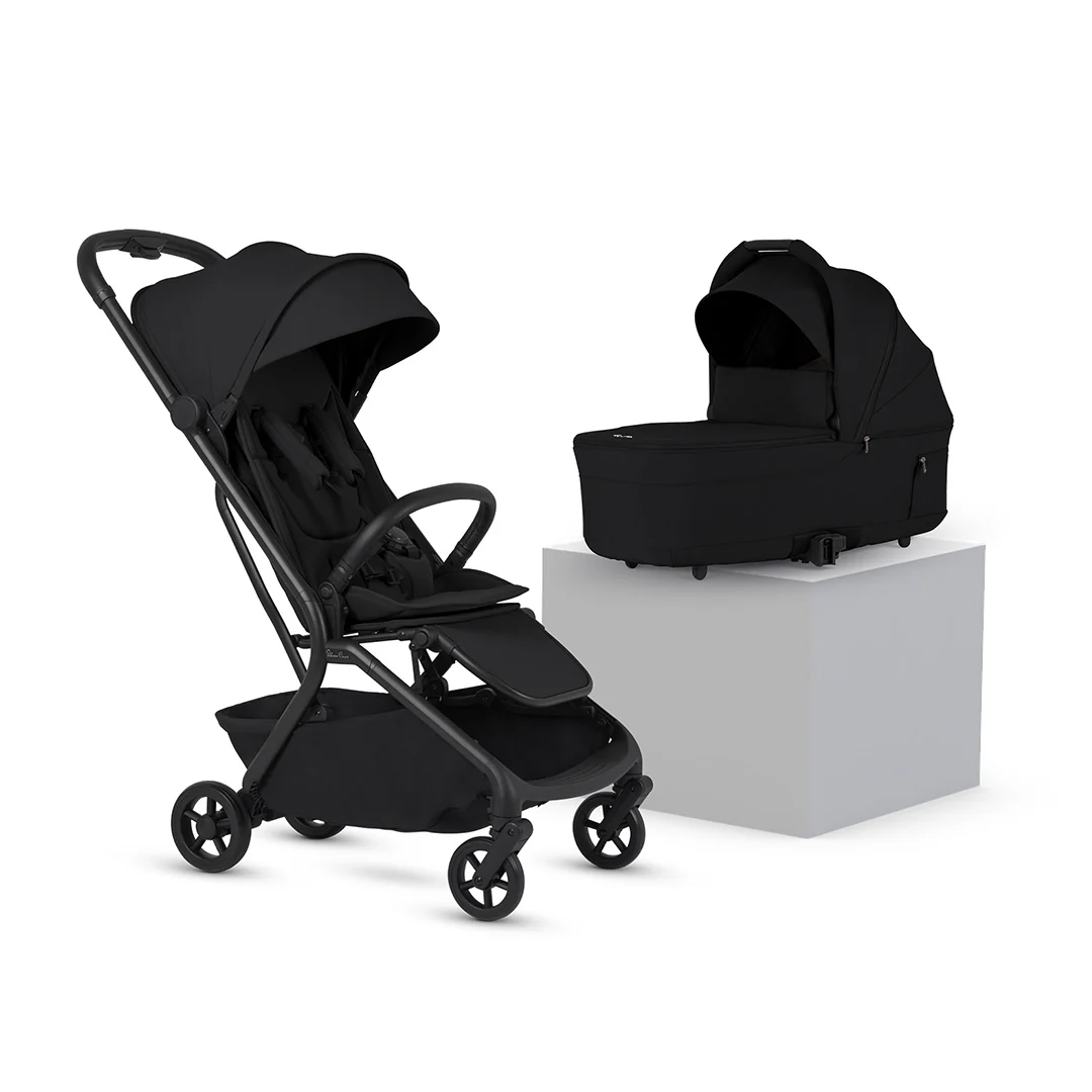 Silver Cross Nia Stroller & Carrycot - Onyx