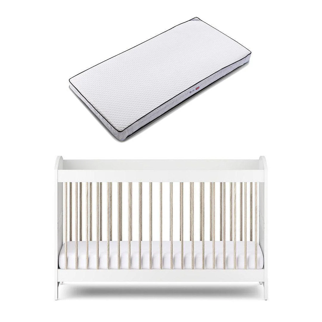 Silver Cross Valencia Cot Bed - Ash White - Image 10