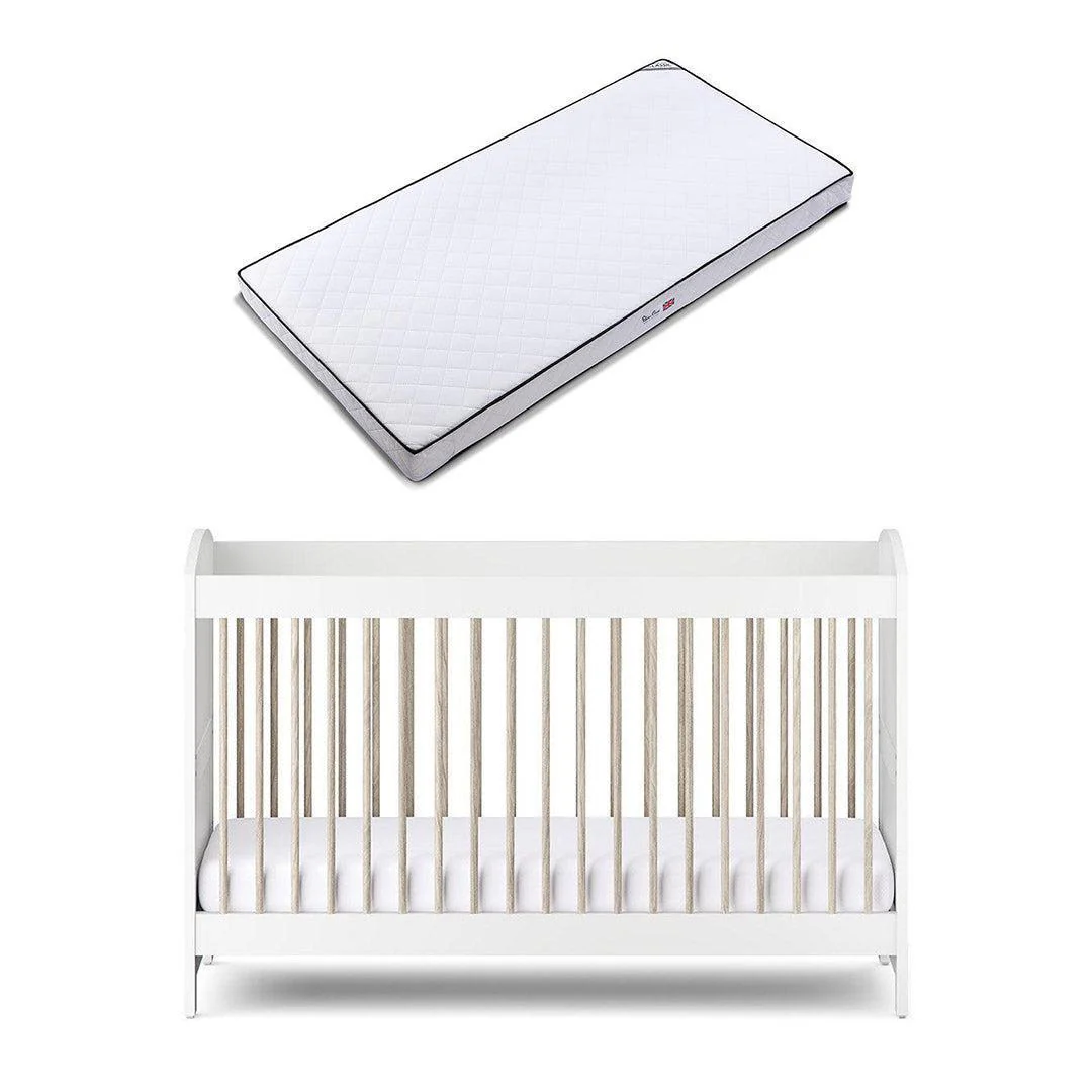 Silver Cross Valencia Cot Bed - Ash White - Image 9