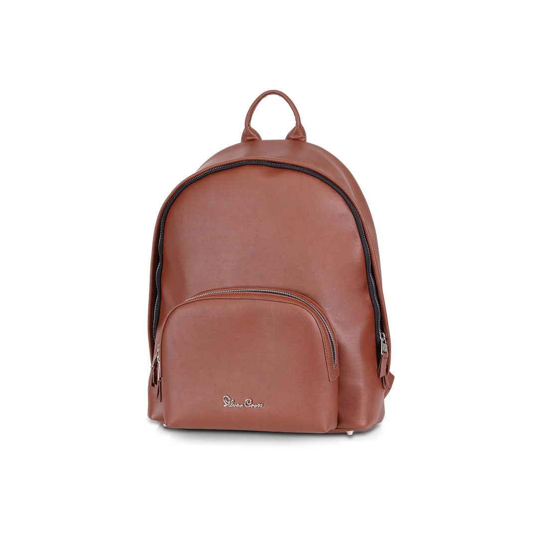 Silver Cross Vegan Leather Changing Rucksack - Tan - Image 3