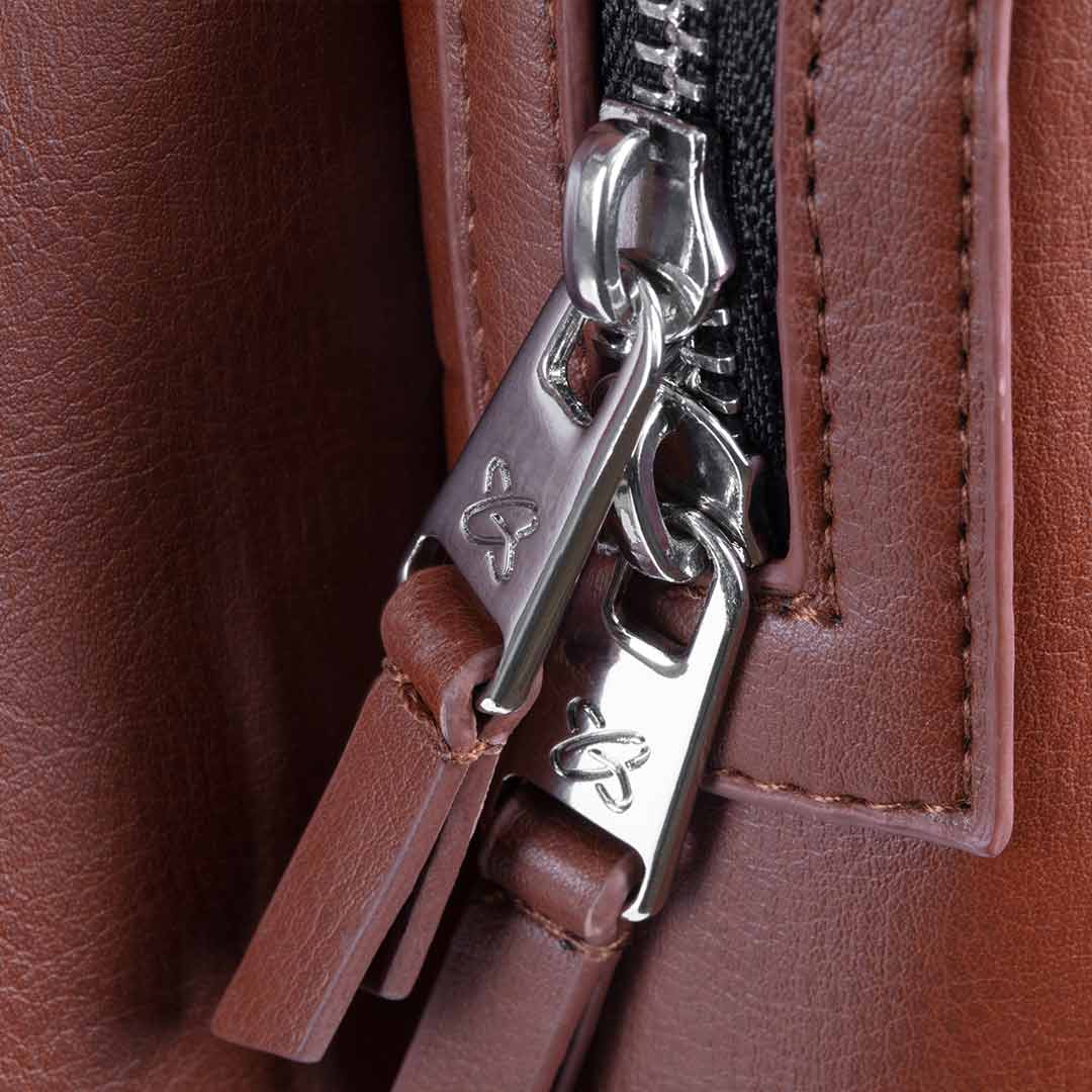 Silver Cross Vegan Leather Changing Rucksack - Tan - Image 8