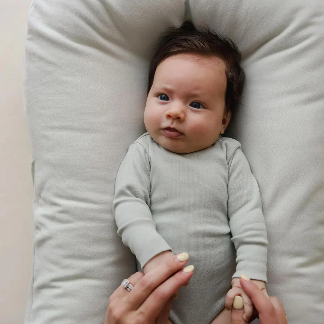 Snuggle Me Infant Lounger Cover - Sage - Image 3