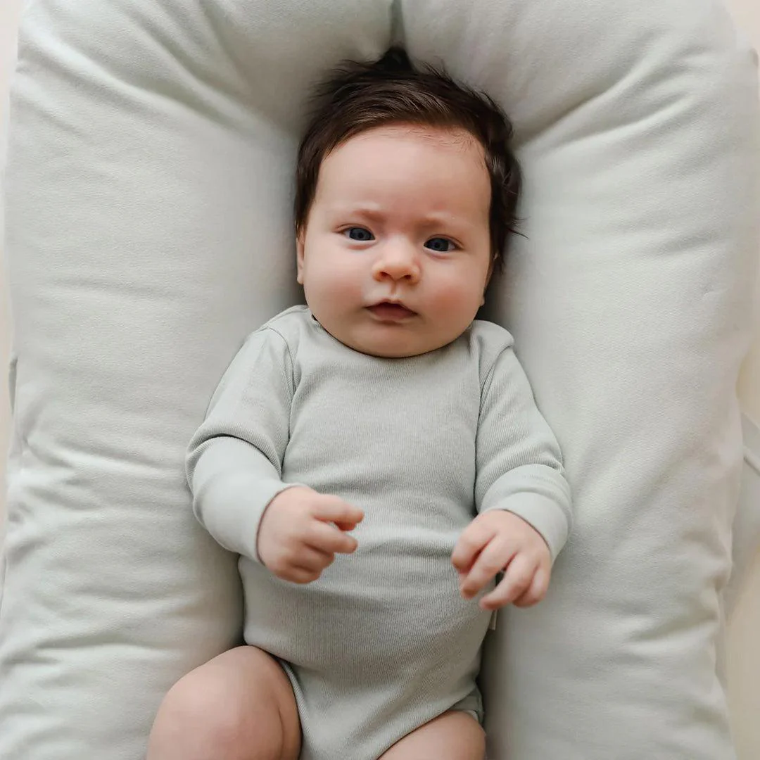 Snuggle Me Infant Lounger Cover - Sage - Image 5