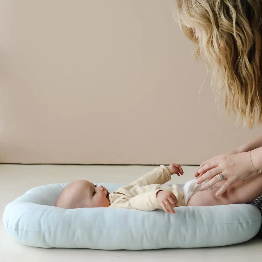 Snuggle Me Organic Infant Lounger - Bluebell - Image 2