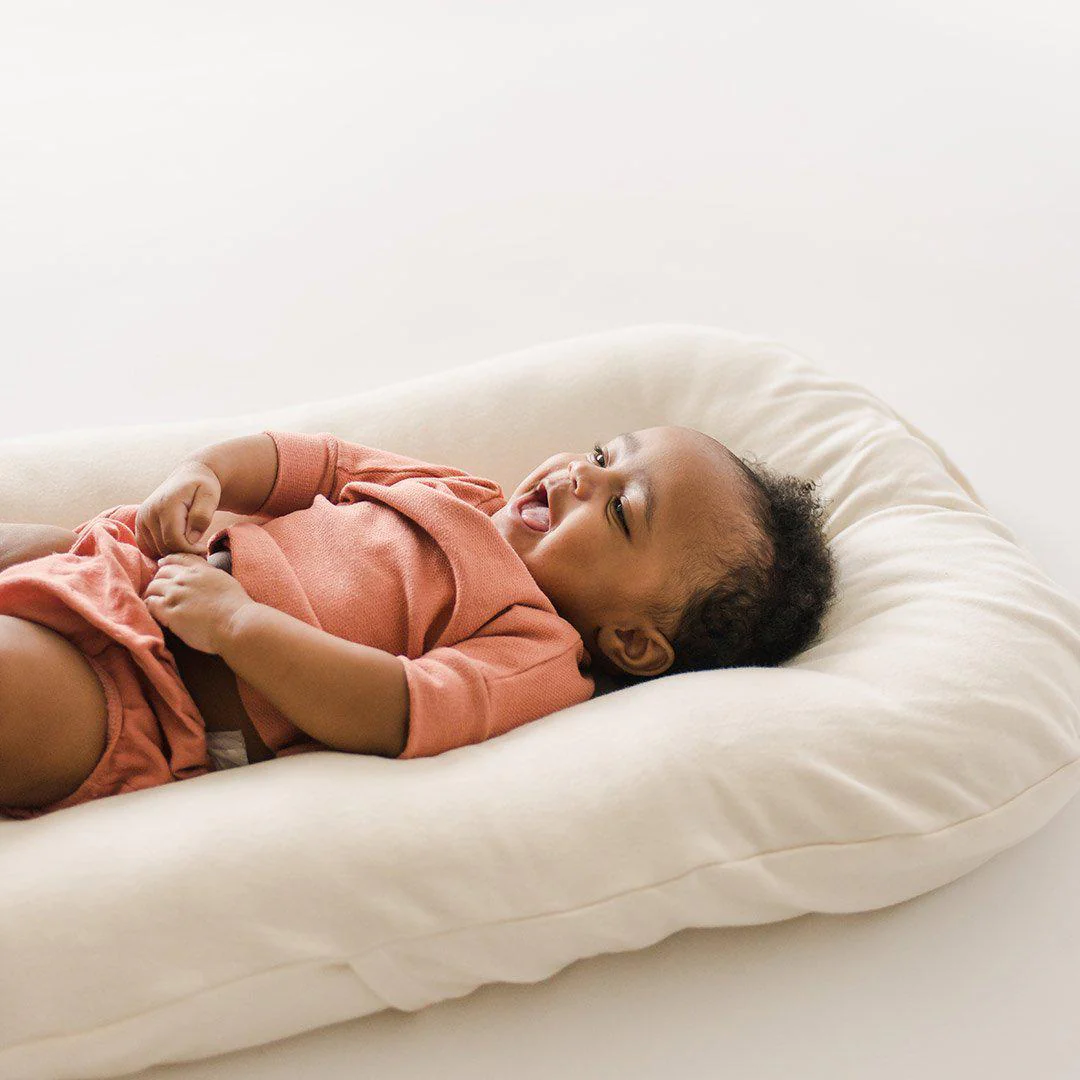 Snuggle Me Organic Infant Lounger Cover - Natural - Image 2