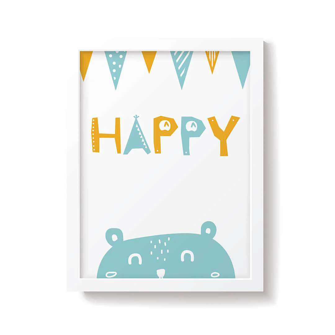 Snuz Happy Nursery Print - Blue - Image 2