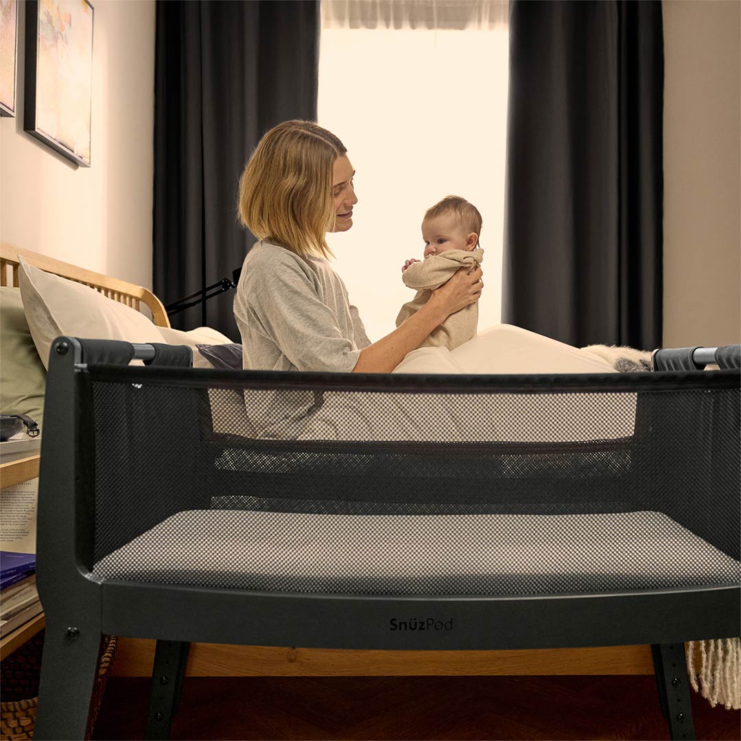Snuz SnuzPod Studio Bedside Crib - Brooklyn Graphite - Image 2