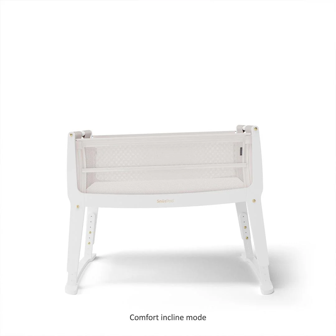 Snuz SnuzPod Studio Bedside Crib - Paris White - Image 10