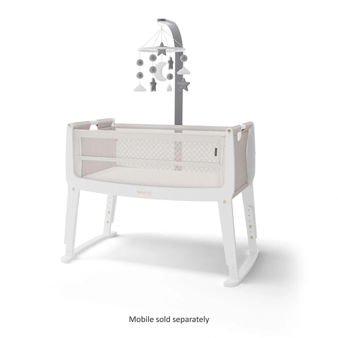 Snuz SnuzPod Studio Bedside Crib - Paris White - Image 11