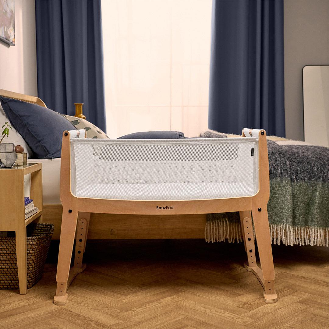 Snuz SnuzPod Studio Bedside Crib - Stockholm Natural - Image 7