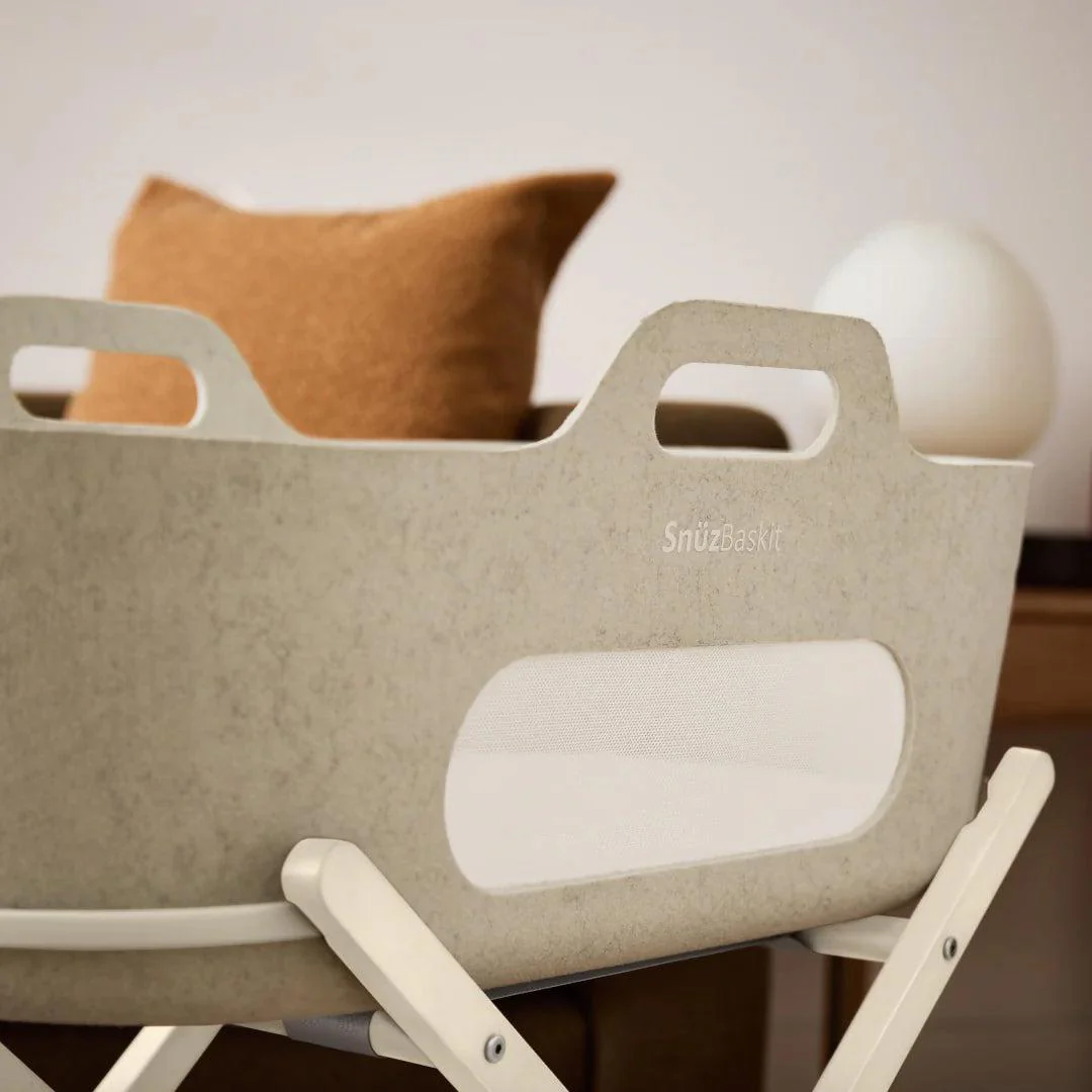 SnuzBaskit Barley Moses Basket & Cashmere Stand Set - Barley / Cashmere - Image 4
