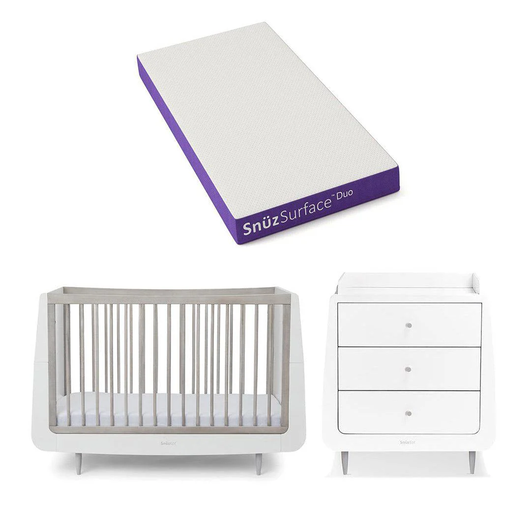 SnuzKot 2 Piece Nursery Furniture Set - The Natural Edit - Silver Birch - Image 9