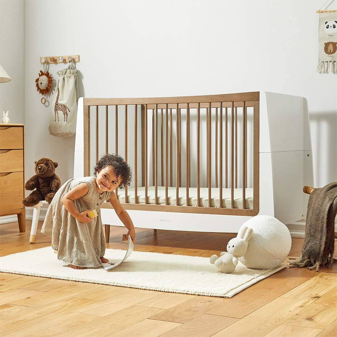 SnuzKot 2 Piece Nursery Furniture Set - The Natural Edit - Walnut - Image 2