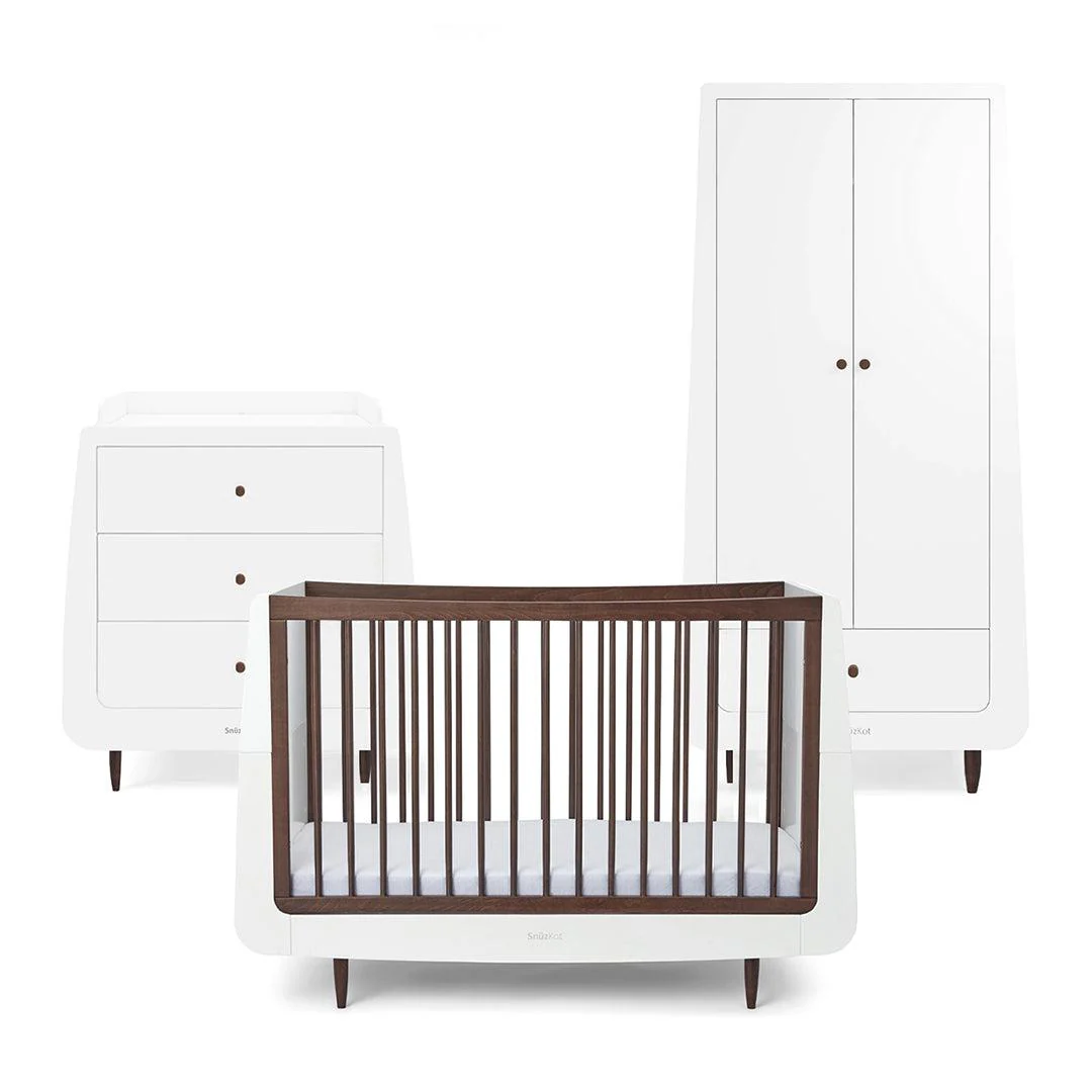 SnuzKot 3 Piece Nursery Furniture Set - The Natural Edit - Ebony