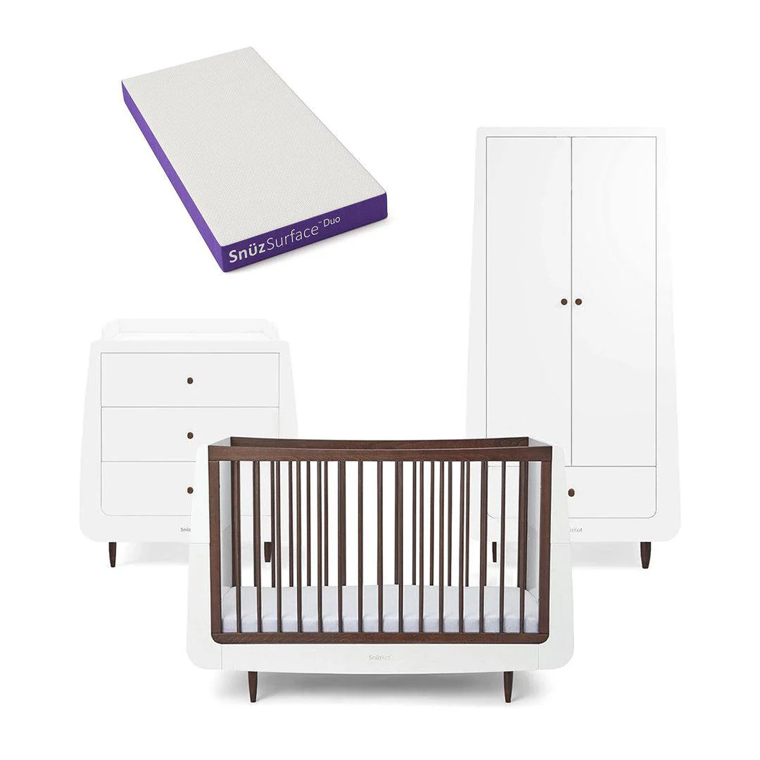 SnuzKot 3 Piece Nursery Furniture Set - The Natural Edit - Ebony - Image 10