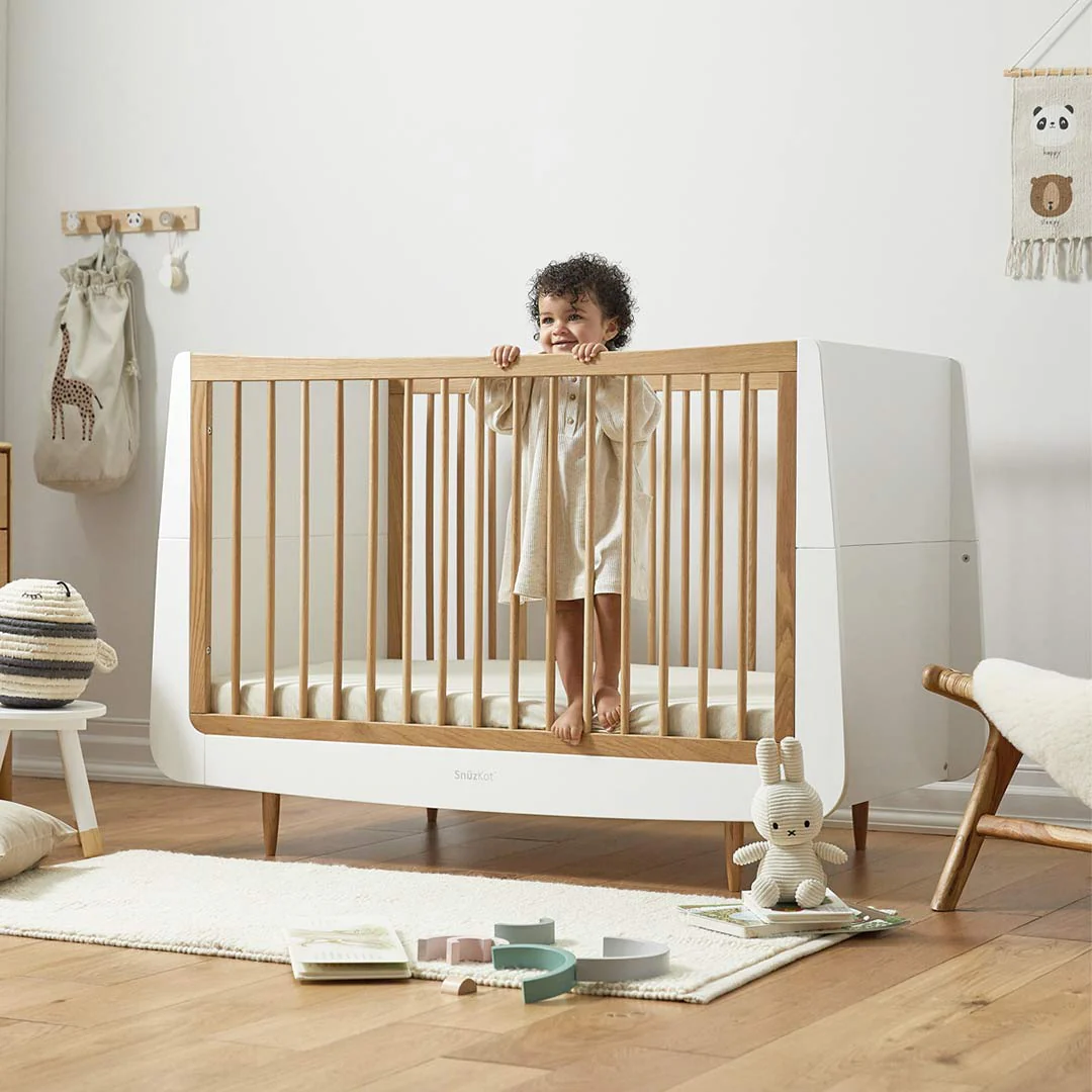 SnuzKot 3 Piece Nursery Furniture Set - The Natural Edit - Oak - Image 2