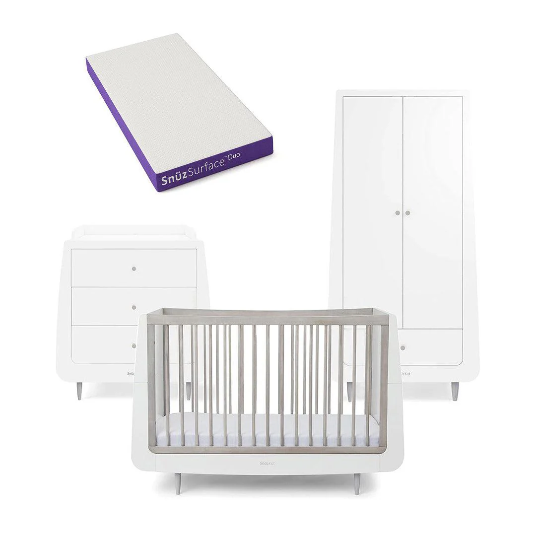 SnuzKot 3 Piece Nursery Furniture Set - The Natural Edit - Silver Birch - Image 10