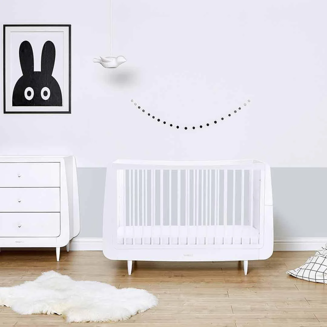 SnuzKot Skandi 2 Piece Nursery Furniture Set - White - Image 2