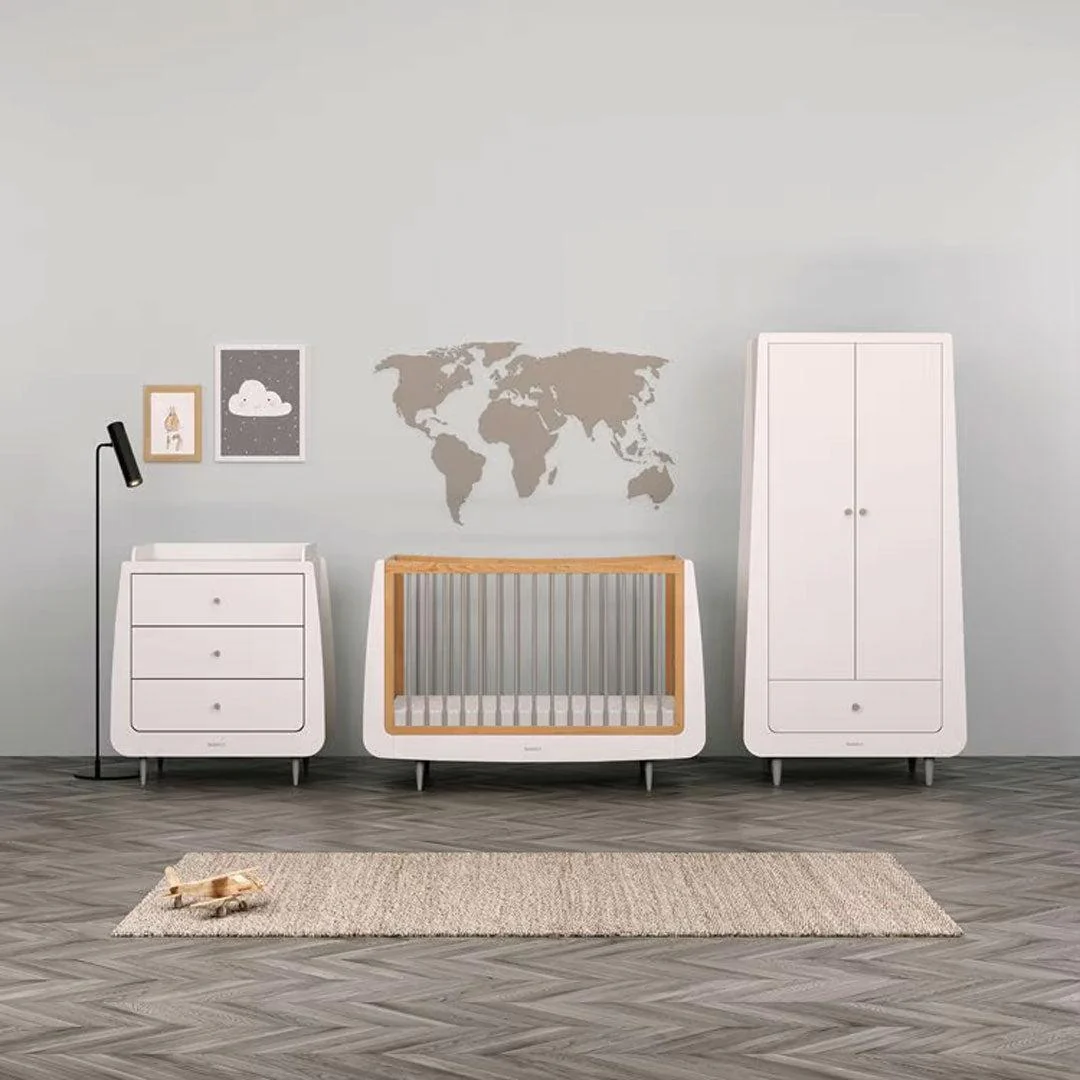 SnuzKot Skandi 3 Piece Nursery Furniture Set - Grey - Image 3