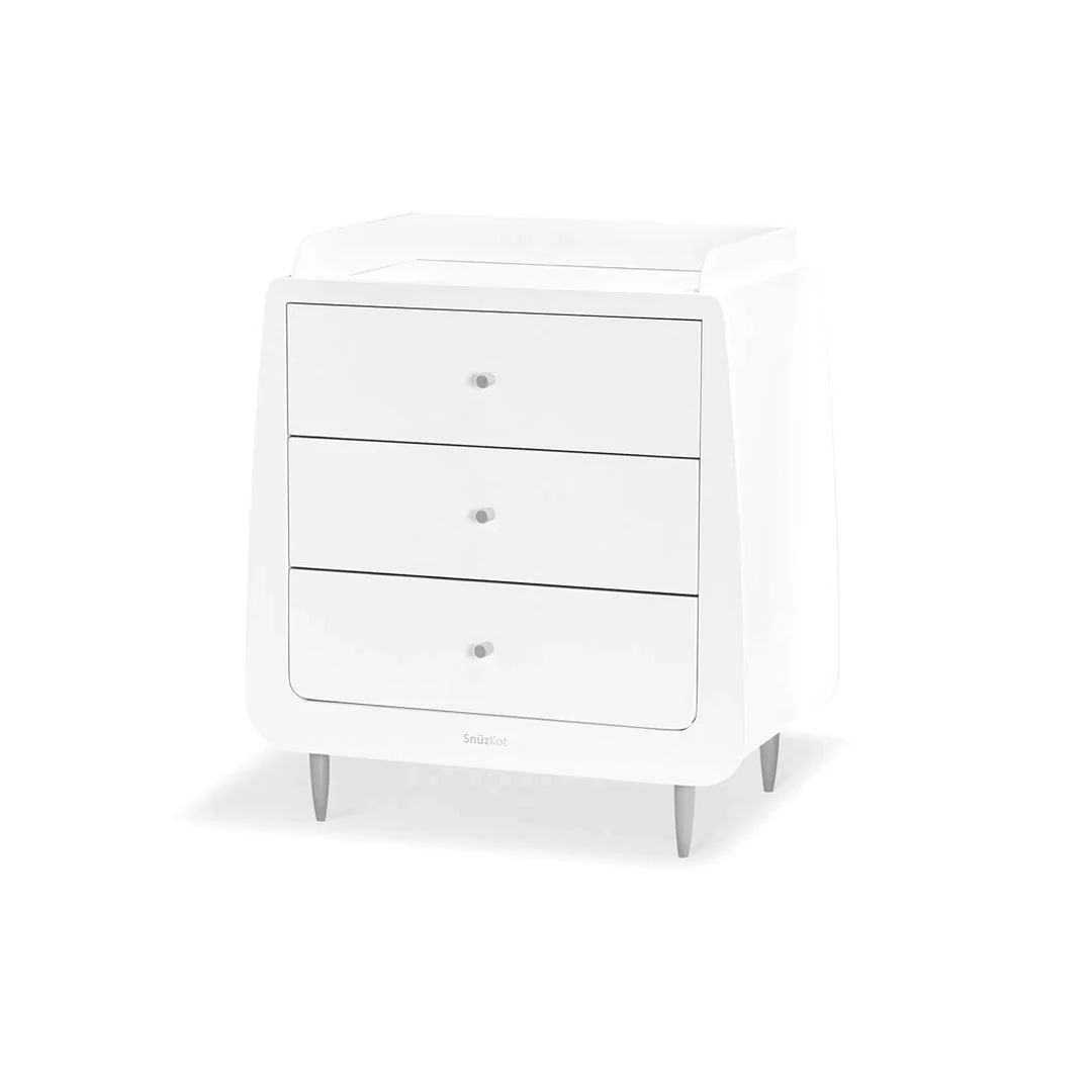 SnuzKot Skandi 3 Piece Nursery Furniture Set - Grey - Image 6