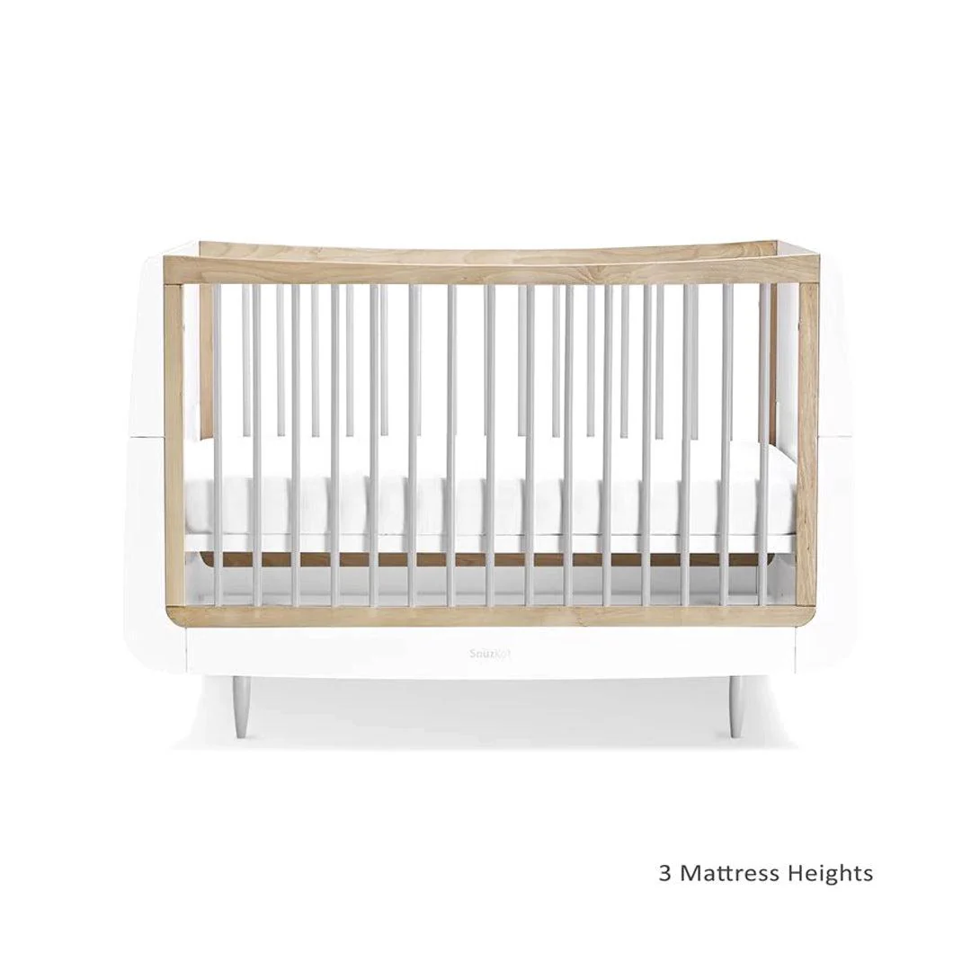 SnuzKot Skandi 3 Piece Nursery Furniture Set - Grey - Image 7