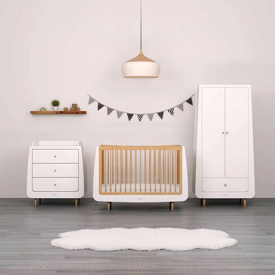 SnuzKot Skandi 3 Piece Nursery Furniture Set - Natural - Image 3