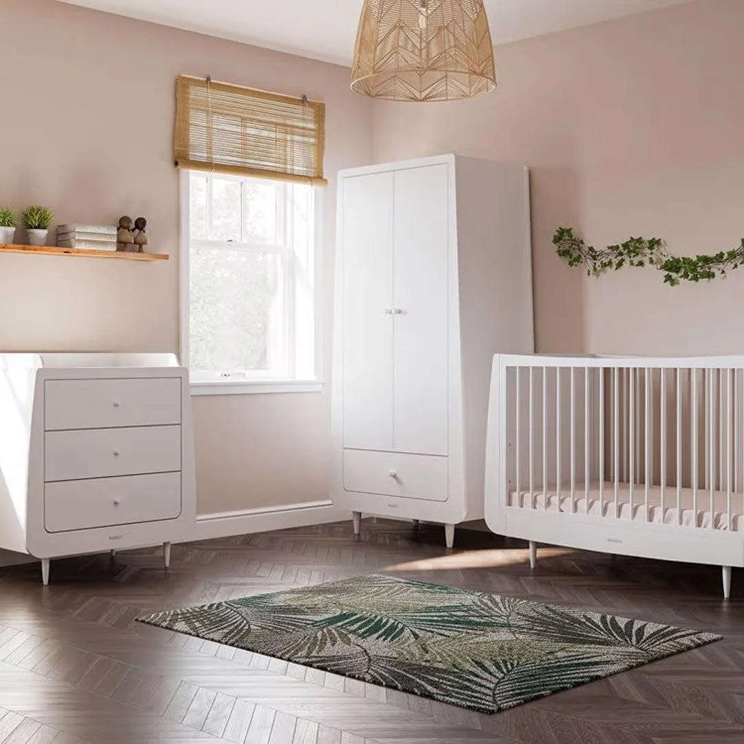 SnuzKot Skandi 3 Piece Nursery Furniture Set - White - Image 2