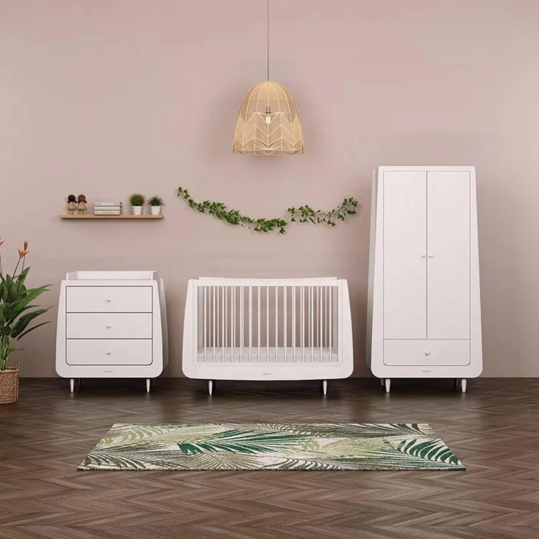 SnuzKot Skandi 3 Piece Nursery Furniture Set - White - Image 3