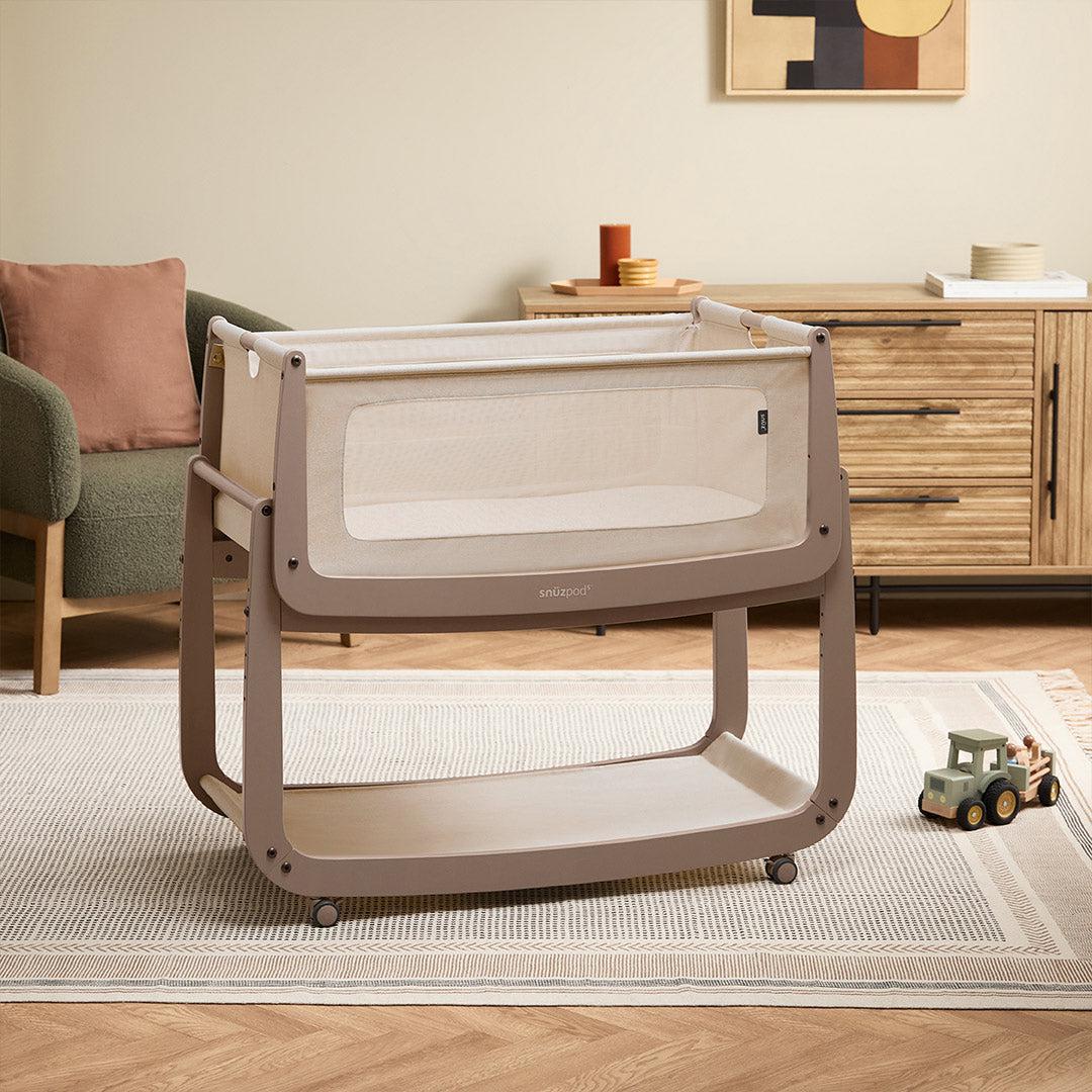 SnuzPod 5 Bedside Crib - Mocha - Image 6