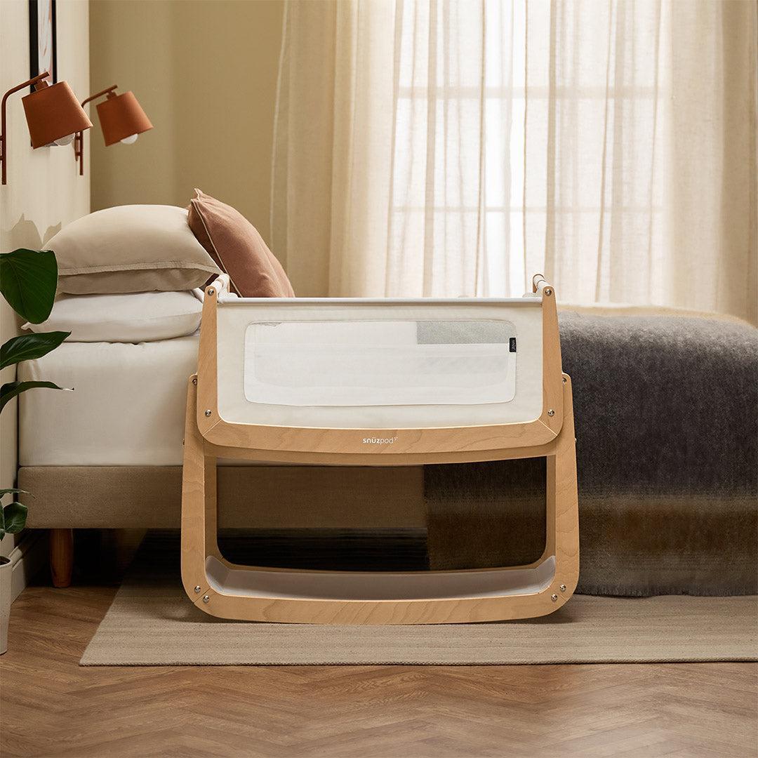 SnuzPod 5 Bedside Crib - Natural - Image 11