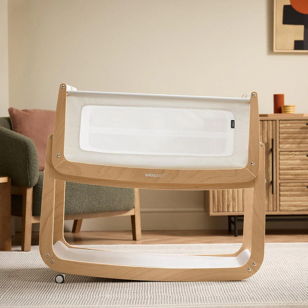 SnuzPod 5 Bedside Crib - Natural - Image 2