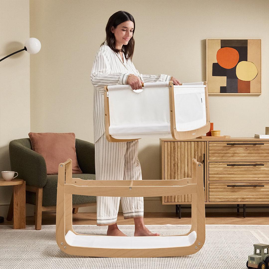 SnuzPod 5 Bedside Crib - Natural - Image 4