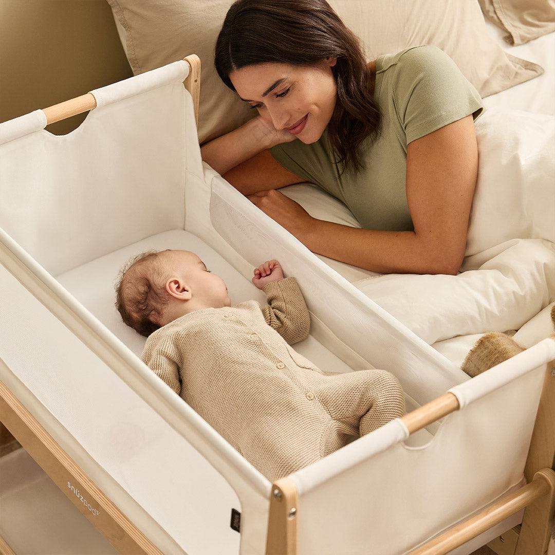 SnuzPod 5 Bedside Crib - Natural - Image 7