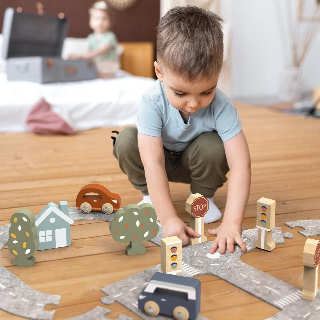 Speedy Monkey Car Track Puzzle Set - Image 2